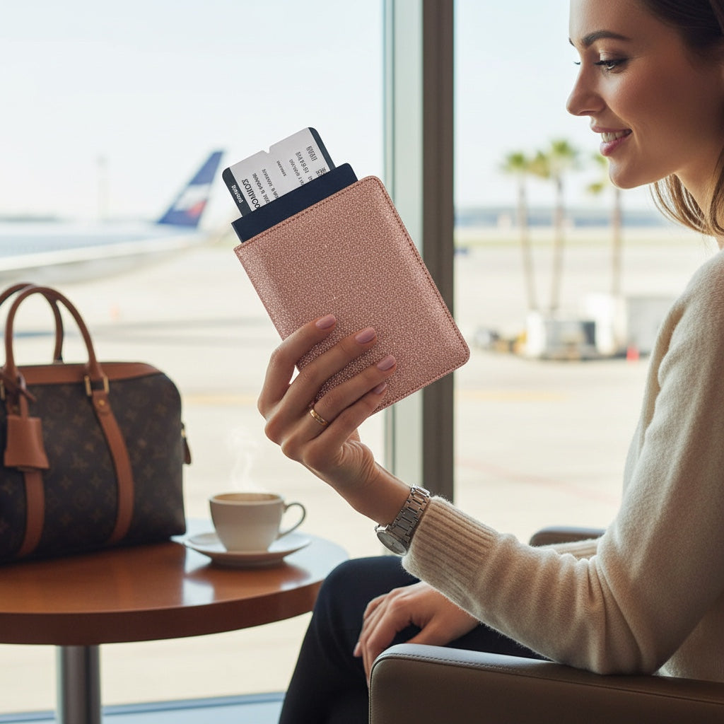 RFID Blocking Passport Holder – lifestyle photo 1