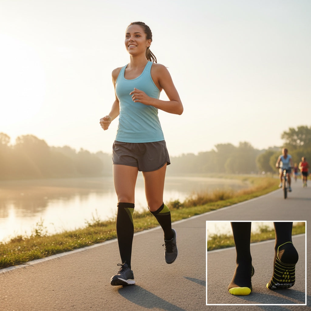 V-Shaped Compression Support Socks – lifestyle photo 3
