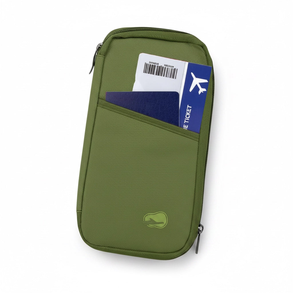 Travel Passport Wallet – flat lay photo 3