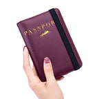 RFID Leather Passport Bag for Women – product photo 4